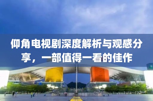 仰角电视剧深度解析与观感分享，一部值得一看的佳作