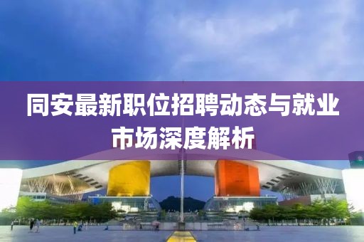 同安最新职位招聘动态与就业市场深度解析