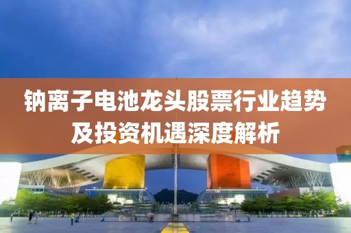 钠离子电池龙头股票行业趋势及投资机遇深度解析