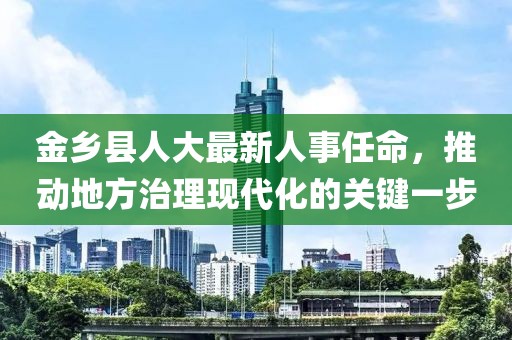 金乡县人大最新人事任命，推动地方治理现代化的关键一步