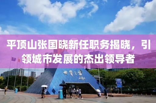 平顶山张国晓新任职务揭晓，引领城市发展的杰出领导者