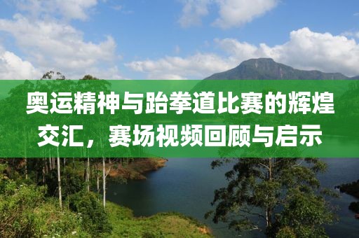 奥运精神与跆拳道比赛的辉煌交汇，赛场视频回顾与启示