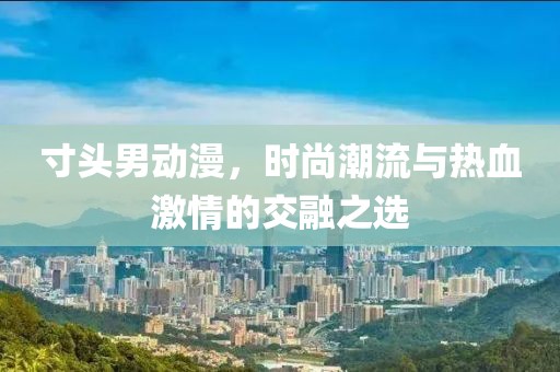 寸头男动漫，时尚潮流与热血激情的交融之选
