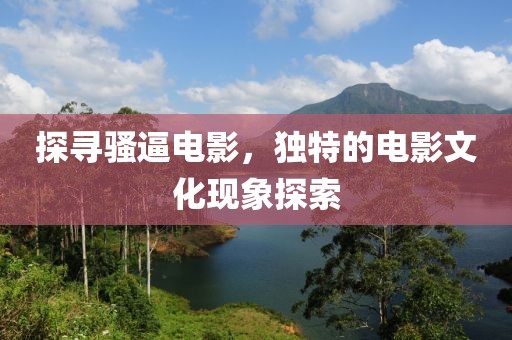 探寻骚逼电影，独特的电影文化现象探索
