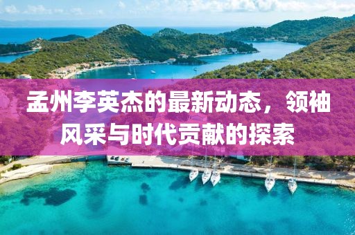 孟州李英杰的最新动态，领袖风采与时代贡献的探索