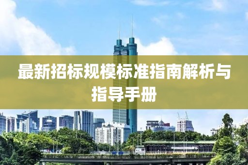 最新招标规模标准指南解析与指导手册