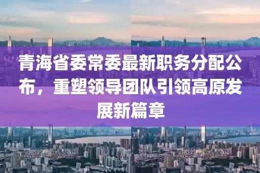 青海省委常委最新职务分配公布，重塑领导团队引领高原发展新篇章