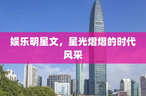 娱乐明星文，星光熠熠的时代风采