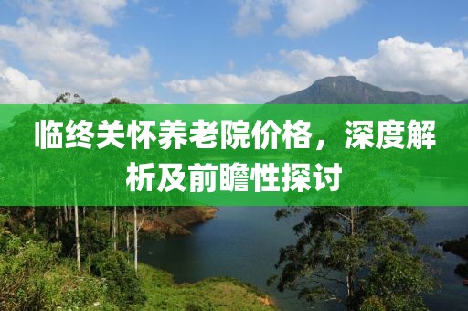 临终关怀养老院价格，深度解析及前瞻性探讨