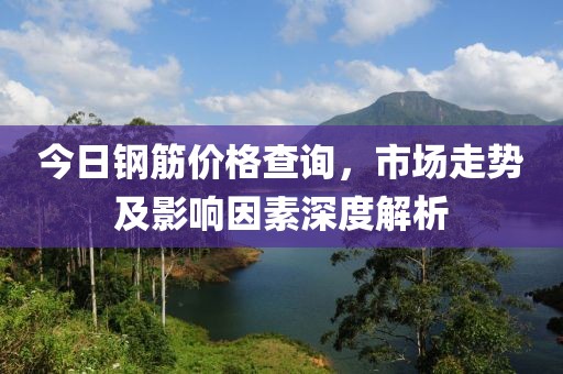 今日钢筋价格查询，市场走势及影响因素深度解析