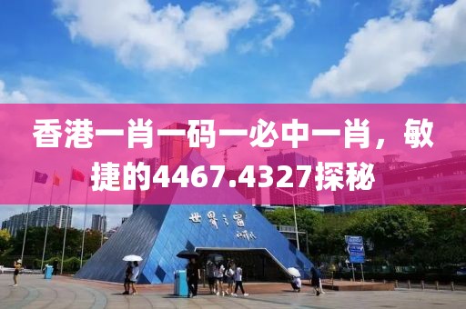 香港一肖一码一必中一肖，敏捷的4467.4327探秘
