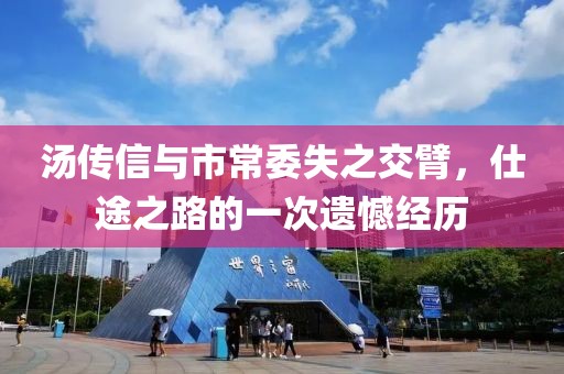 汤传信与市常委失之交臂，仕途之路的一次遗憾经历