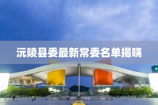 沅陵县委最新常委名单揭晓