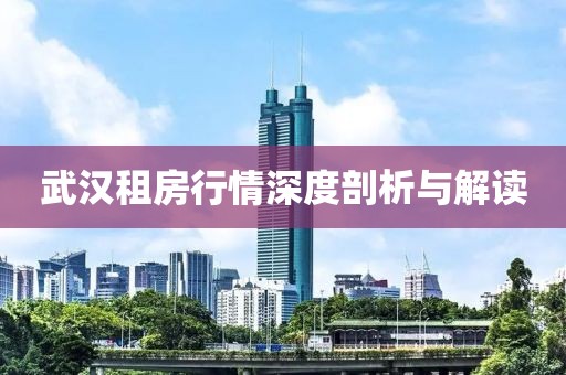 武汉租房行情深度剖析与解读