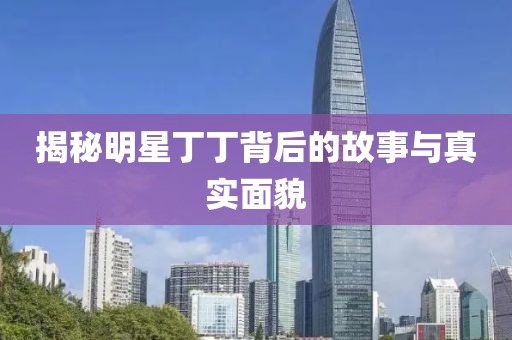 揭秘明星丁丁背后的故事与真实面貌