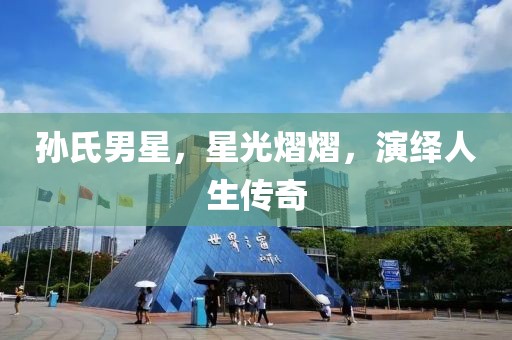 孙氏男星，星光熠熠，演绎人生传奇