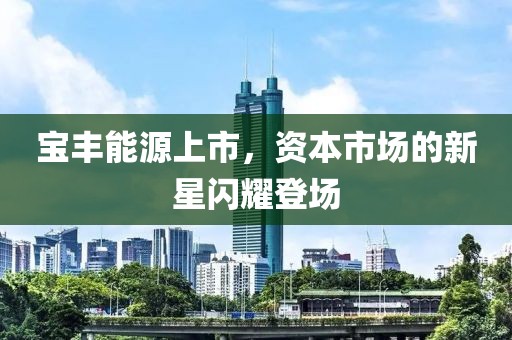 宝丰能源上市，资本市场的新星闪耀登场
