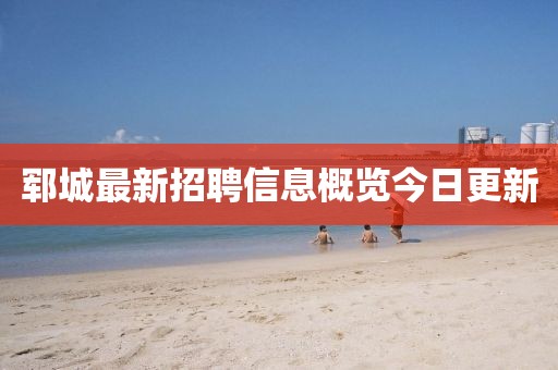 郓城最新招聘信息概览今日更新