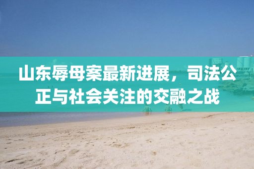 山东辱母案最新进展，司法公正与社会关注的交融之战