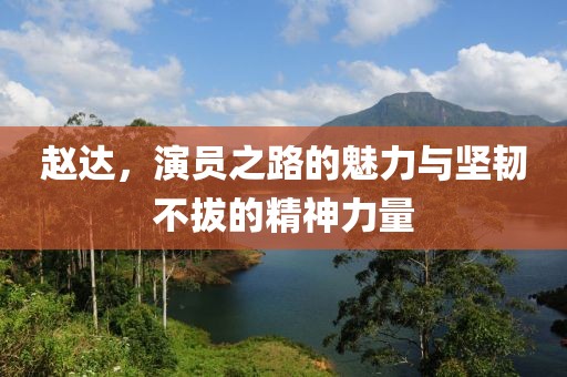 赵达，演员之路的魅力与坚韧不拔的精神力量