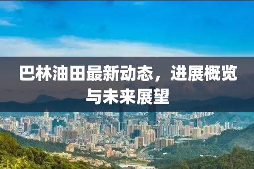 巴林油田最新动态，进展概览与未来展望