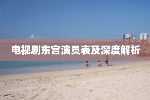 电视剧东宫演员表及深度解析