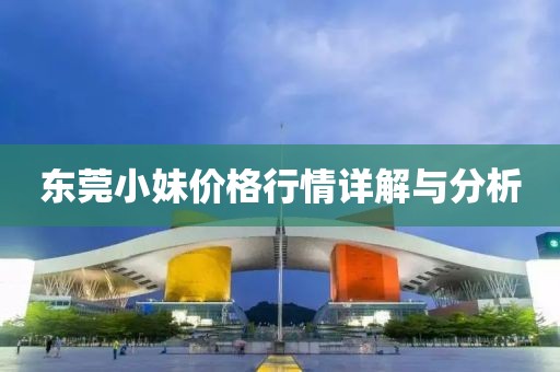 东莞小妹价格行情详解与分析