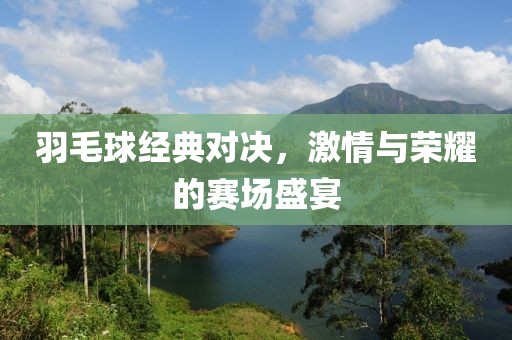 羽毛球经典对决，激情与荣耀的赛场盛宴