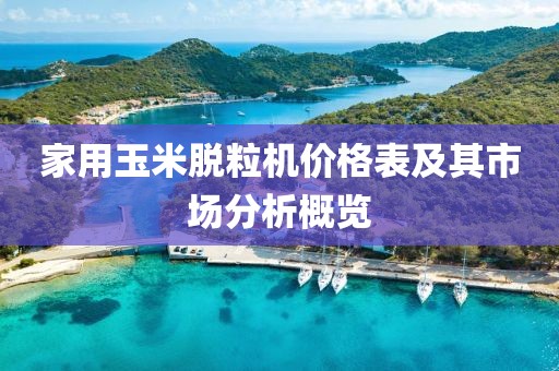家用玉米脱粒机价格表及其市场分析概览