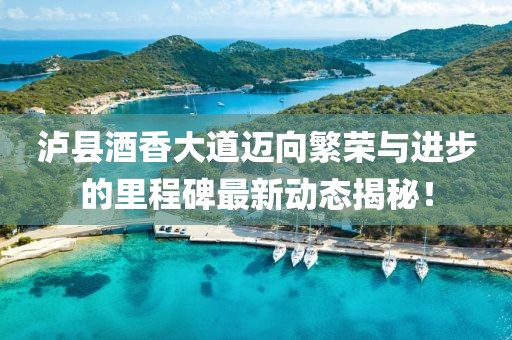 泸县酒香大道迈向繁荣与进步的里程碑最新动态揭秘！