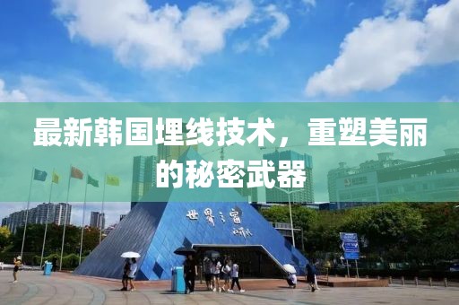 最新韩国埋线技术，重塑美丽的秘密武器