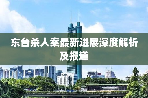 东台杀人案最新进展深度解析及报道
