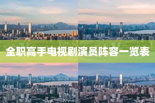 全职高手电视剧演员阵容一览表