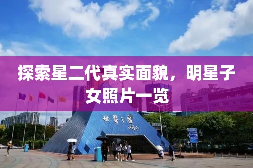探索星二代真实面貌，明星子女照片一览
