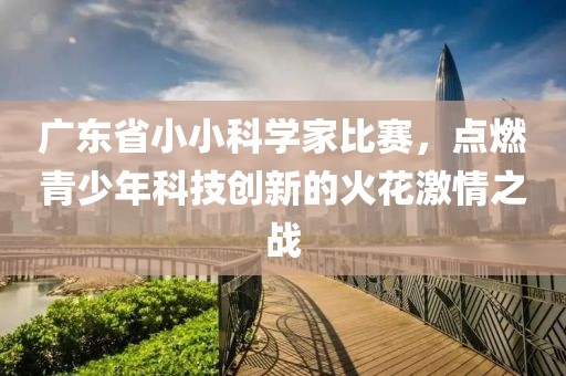 广东省小小科学家比赛，点燃青少年科技创新的火花激情之战