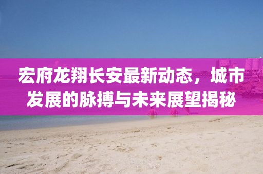 宏府龙翔长安最新动态，城市发展的脉搏与未来展望揭秘