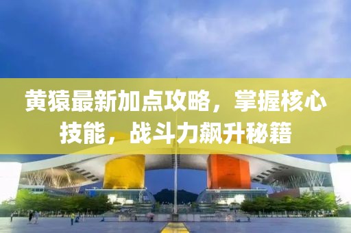 黄猿最新加点攻略，掌握核心技能，战斗力飙升秘籍
