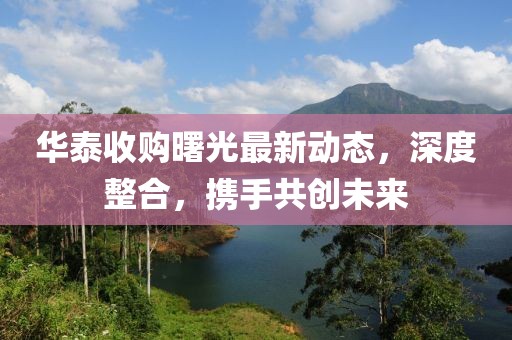 华泰收购曙光最新动态，深度整合，携手共创未来