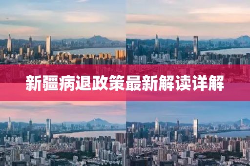 新疆病退政策最新解读详解