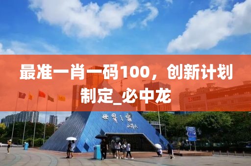 最准一肖一码100，创新计划制定_必中龙