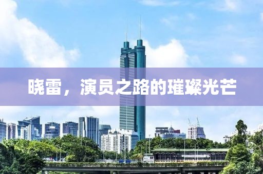 晓雷，演员之路的璀璨光芒