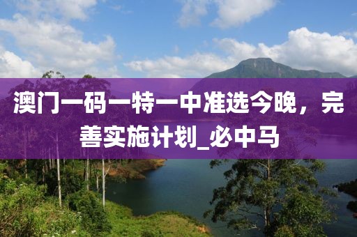 澳门一码一特一中准选今晚，完善实施计划_必中马