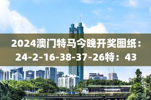 2024澳门特马今晚开奖图纸：24-2-16-38-37-26特：43