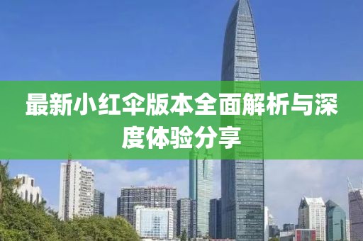 最新小红伞版本全面解析与深度体验分享