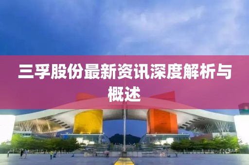 三孚股份最新资讯深度解析与概述